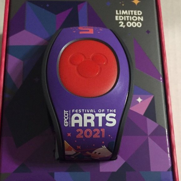 NEW 2021 Disney Parks EPCOT Festival Of The Arts Magic Band LE 2000 - Picture 1 of 12